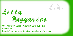 lilla magyarics business card